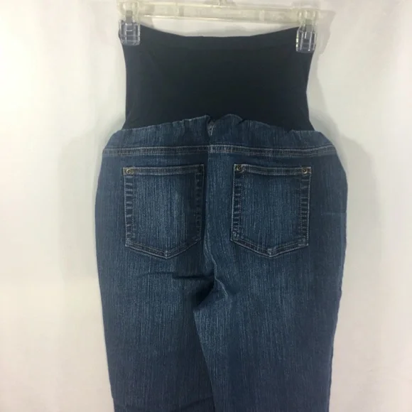 Motherhood Maternity Cut Off Cropped Jeans Size L - Picture 6 of 8